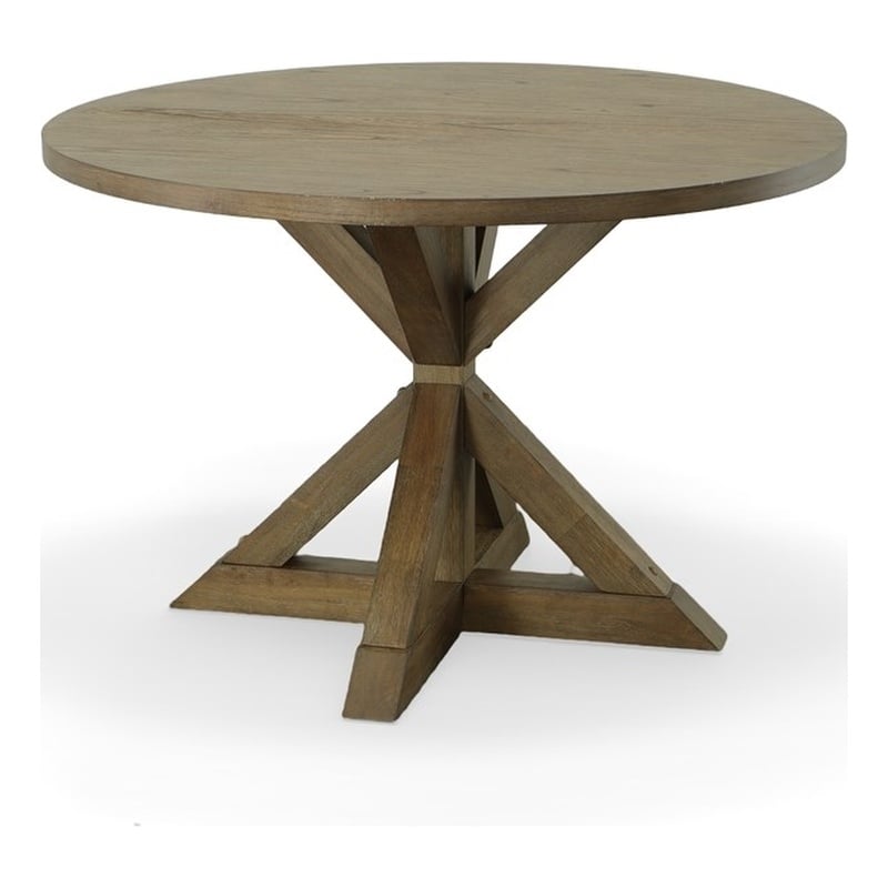 Carolina Classics Diana Wood Dining Table with Trestle Base in Vintage Walnut