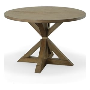 Carolina Classics Diana Wood Dining Table with Trestle Base in Vintage Walnut