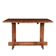 Carolina Classics Acacia Wood Dining Table in Honey Gold Brown