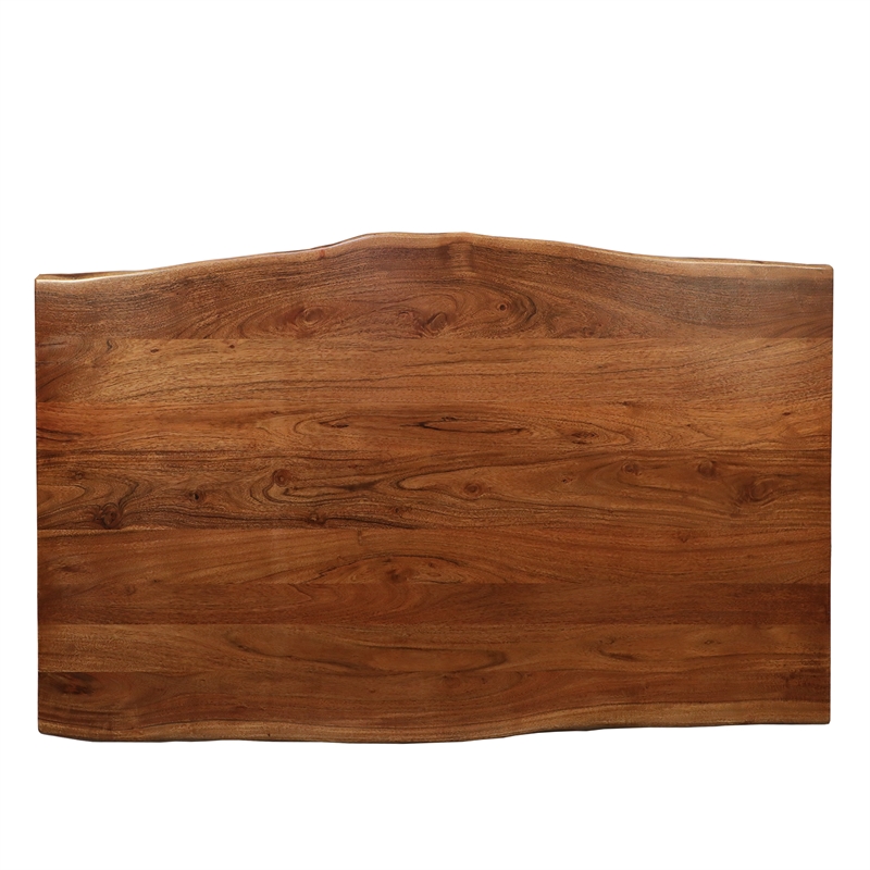 Carolina Classics Acacia Wood Dining Table in Honey Gold Brown