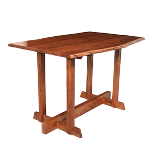 Carolina Classics Acacia Wood Dining Table in Honey Gold Brown