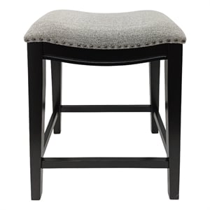 Sawyer 25&quot Saddle Counter Stool - Set of 2 - Antique Black