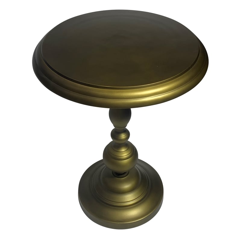 Pearson Metal Accent Table - Antique Brass