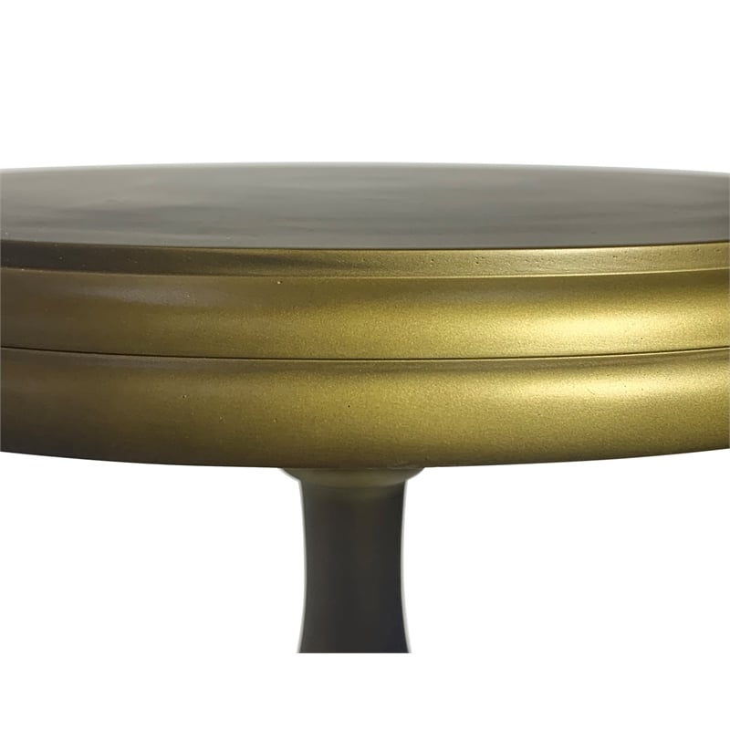Pearson Metal Accent Table - Antique Brass