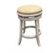 Bennet Upholstered Swivel Barstool - Set of 2 - Sand - Cream Upholstery
