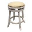 Bennet Upholstered Swivel Barstool - Set of 2 - Sand - Cream Upholstery