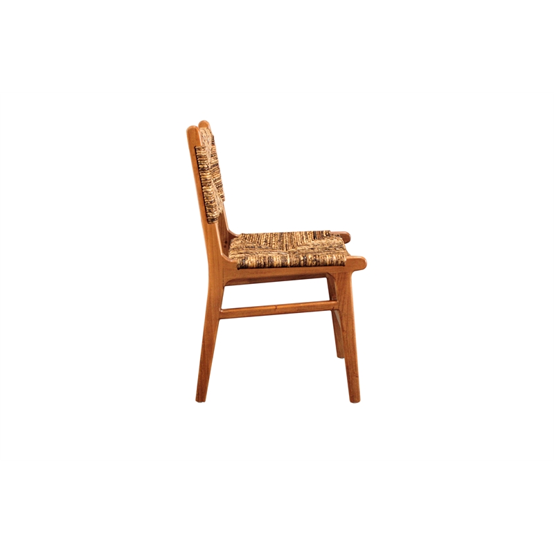 Banana Weave Dining Chair - Set of 2 - Caramel
