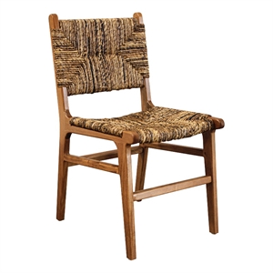 Banana Weave Dining Chair - Set of 2 - Caramel