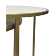Serena Nesting Tables - White Marble - Industrial