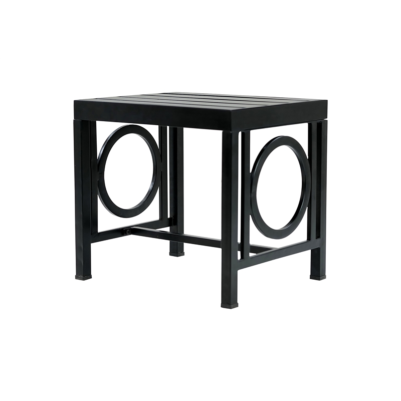 Grammercy Outdoor Side Table - Black