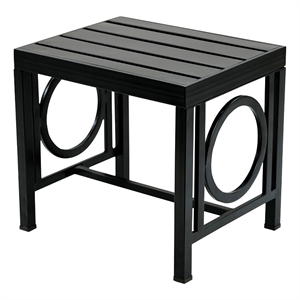 Grammercy Outdoor Side Table - Black