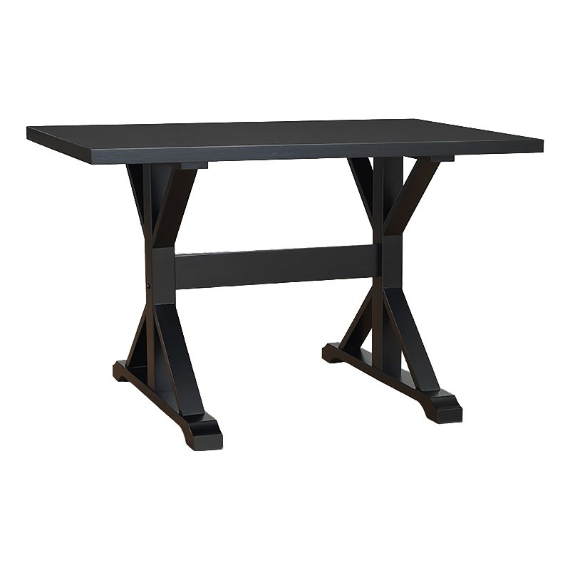 Delano Trestle Desk - Antique Black