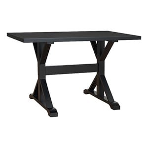 Delano Trestle Desk - Antique Black