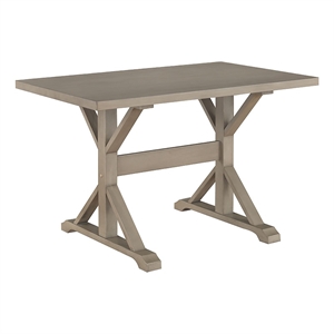 Delano Trestle Desk - Weathered Gray