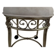 Victorian Vanity Stool - Silver