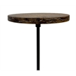 Carolina Electra Round Accent Table in Brown