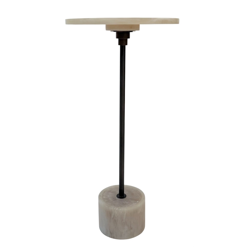 Carolina Solace Pedestal Table in Antique Copper