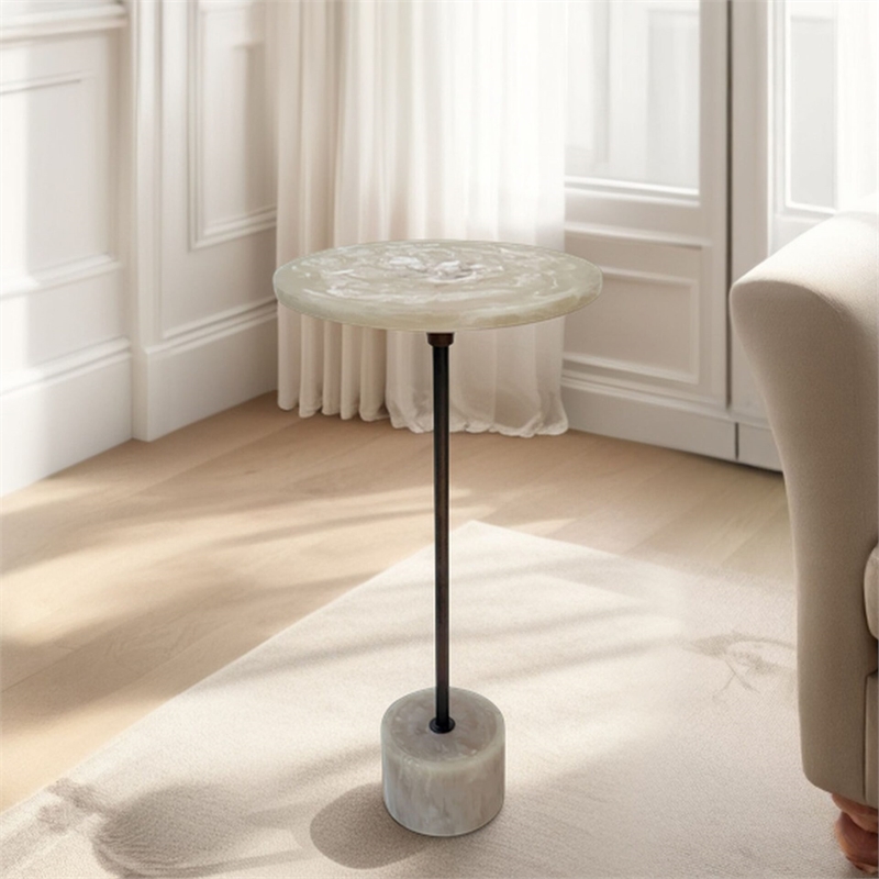 Carolina Solace Pedestal Table in Antique Copper