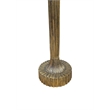 Carolina Luxe Pedestal Accent Table in Antique Gold