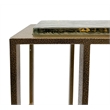 Carolina Castella C-End Table in Antique Brass