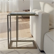 Carolina Castella C-End Table in Antique Brass