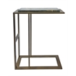 Carolina Castella C-End Table in Antique Brass