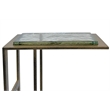 Carolina Castella C-End Table in Antique Brass