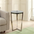 Carolina Castella Round Side Table in Brass