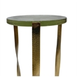 Carolina Castella Round Side Table in Brass