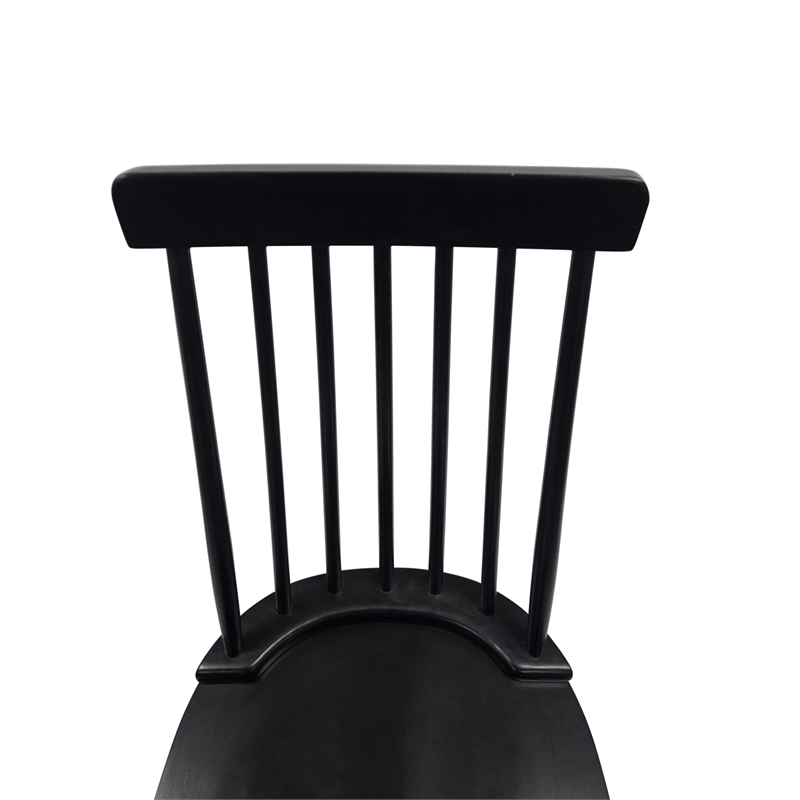 Carolina Eton Spindle Back Dining Chair in Antique Black