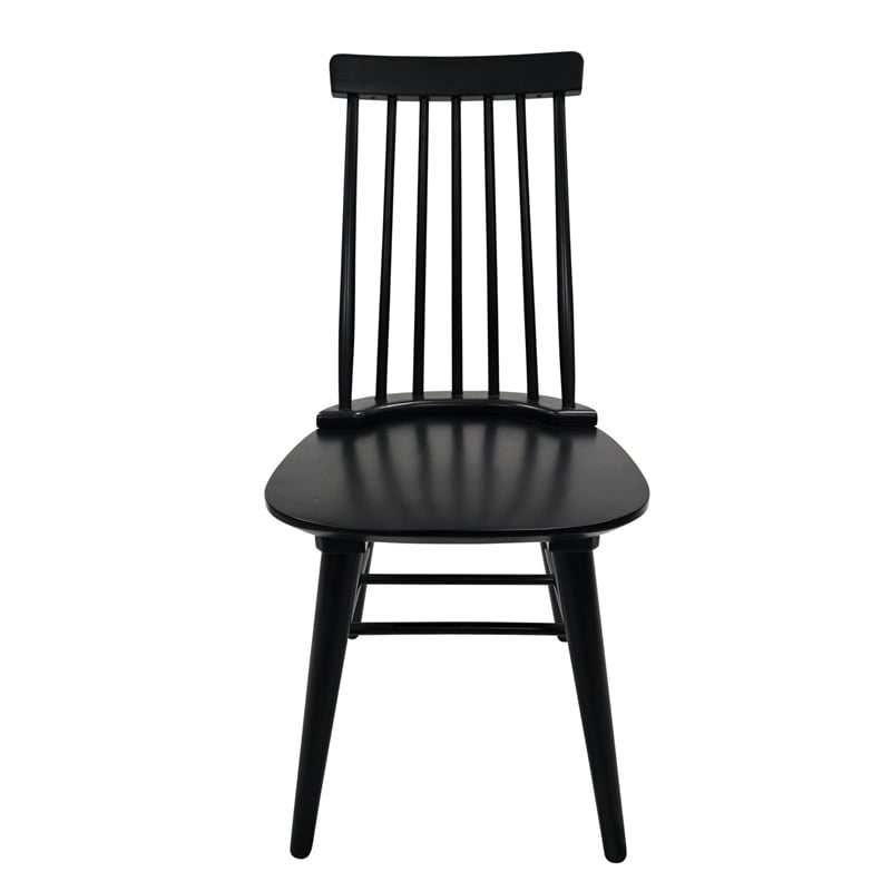 Carolina Eton Spindle Back Dining Chair in Antique Black