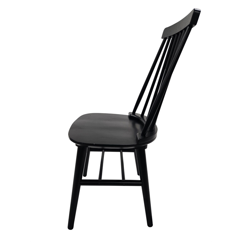 Carolina Eton Spindle Back Dining Chair in Antique Black