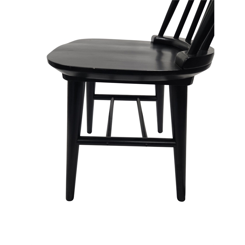 Carolina Eton Spindle Back Dining Chair in Antique Black