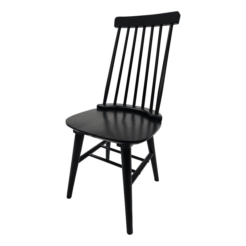 Carolina Eton Spindle Back Dining Chair in Antique Black