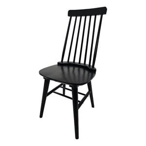 Carolina Eton Spindle Back Dining Chair in Antique Black