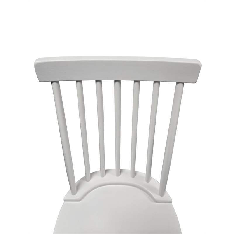 Carolina Eton Spindle Back Dining Chair in Pure White