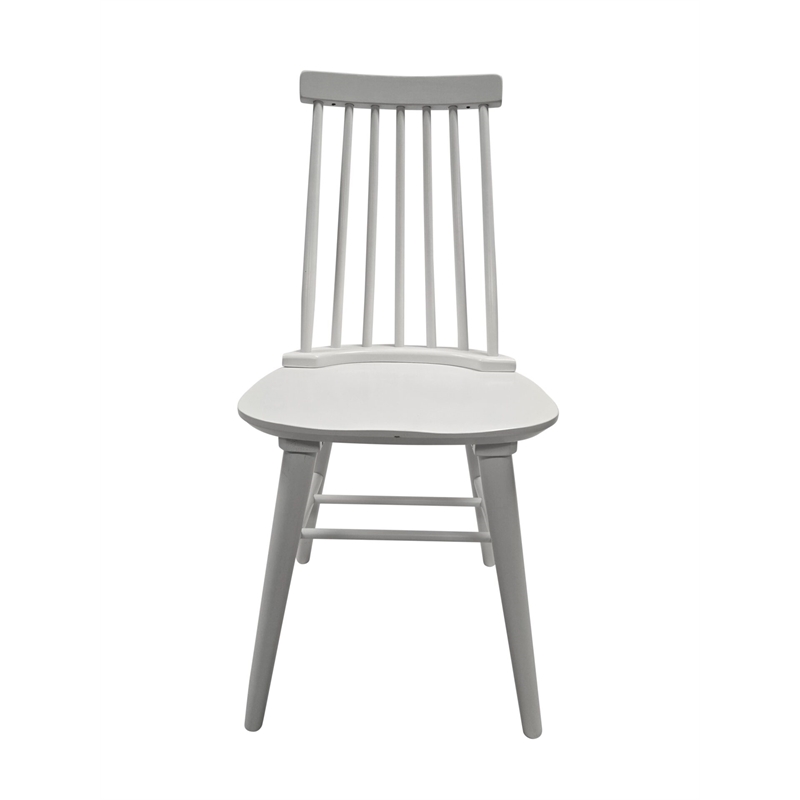 Carolina Eton Spindle Back Dining Chair in Pure White