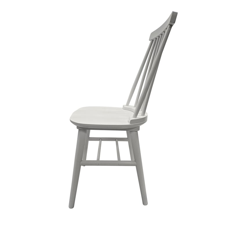 Carolina Eton Spindle Back Dining Chair in Pure White