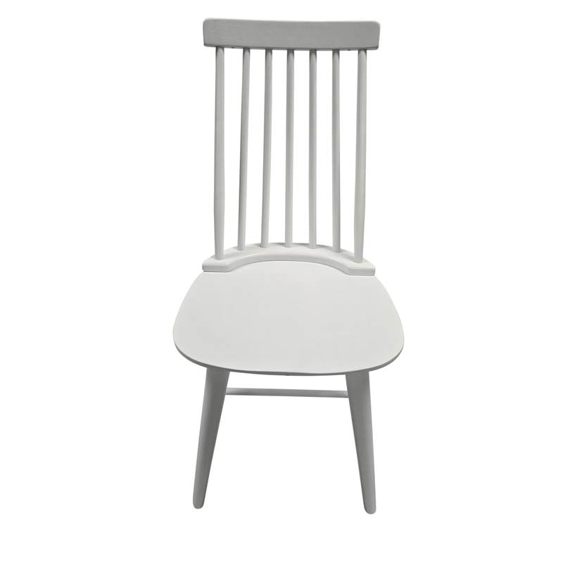 Carolina Eton Spindle Back Dining Chair in Pure White