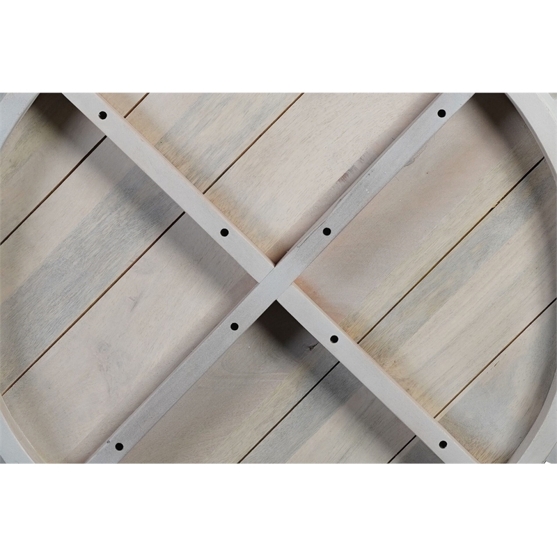 Carolina Hatteras Woven Coffee Table in Whitewash