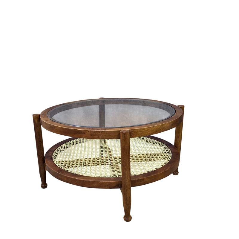 Carolina Hyacinth Coffee Table in Honey/Cane
