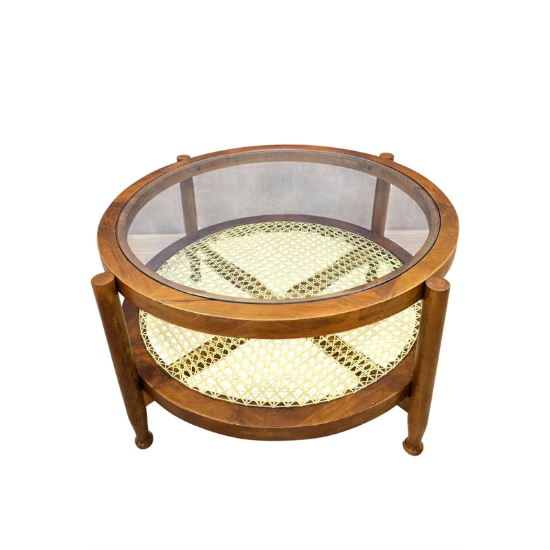 Carolina Hyacinth Coffee Table in Honey/Cane
