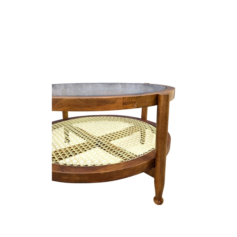 Carolina Hyacinth Coffee Table in Honey/Cane
