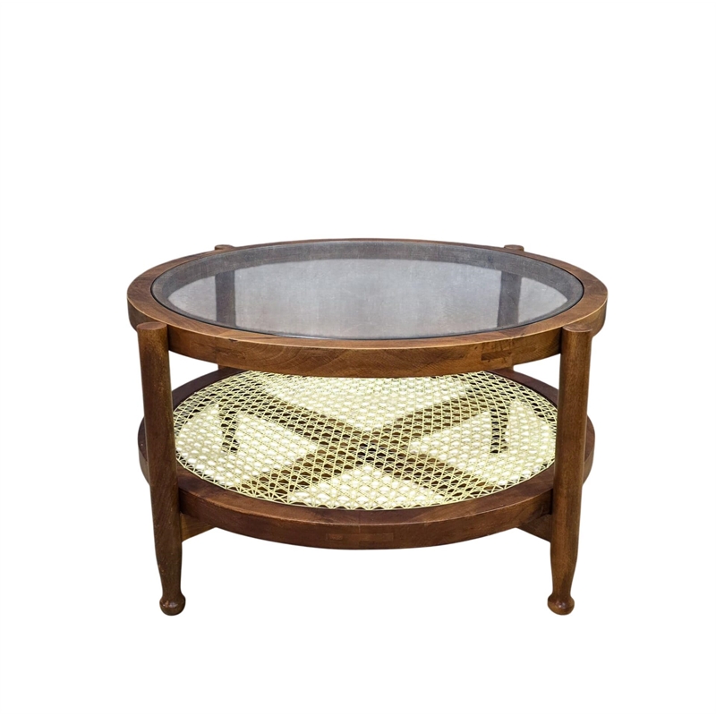 Carolina Hyacinth Coffee Table in Honey/Cane