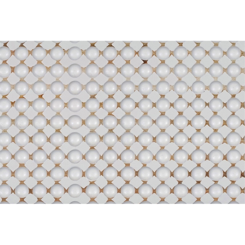 Carolina Dimple Rectangular Coffee Table in Whitewash