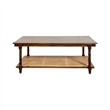 Carolina Chesterfield Wood & Cane Coffee Table in Natural