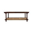 Carolina Chesterfield Wood & Cane Coffee Table in Natural