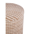 Carolina Handwoven Heracles Cotton Jute Stripe Storage Ottoman