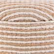 Carolina Handwoven Heracles Cotton Jute Stripe Storage Ottoman