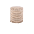 Carolina Handwoven Heracles Cotton Jute Stripe Storage Ottoman